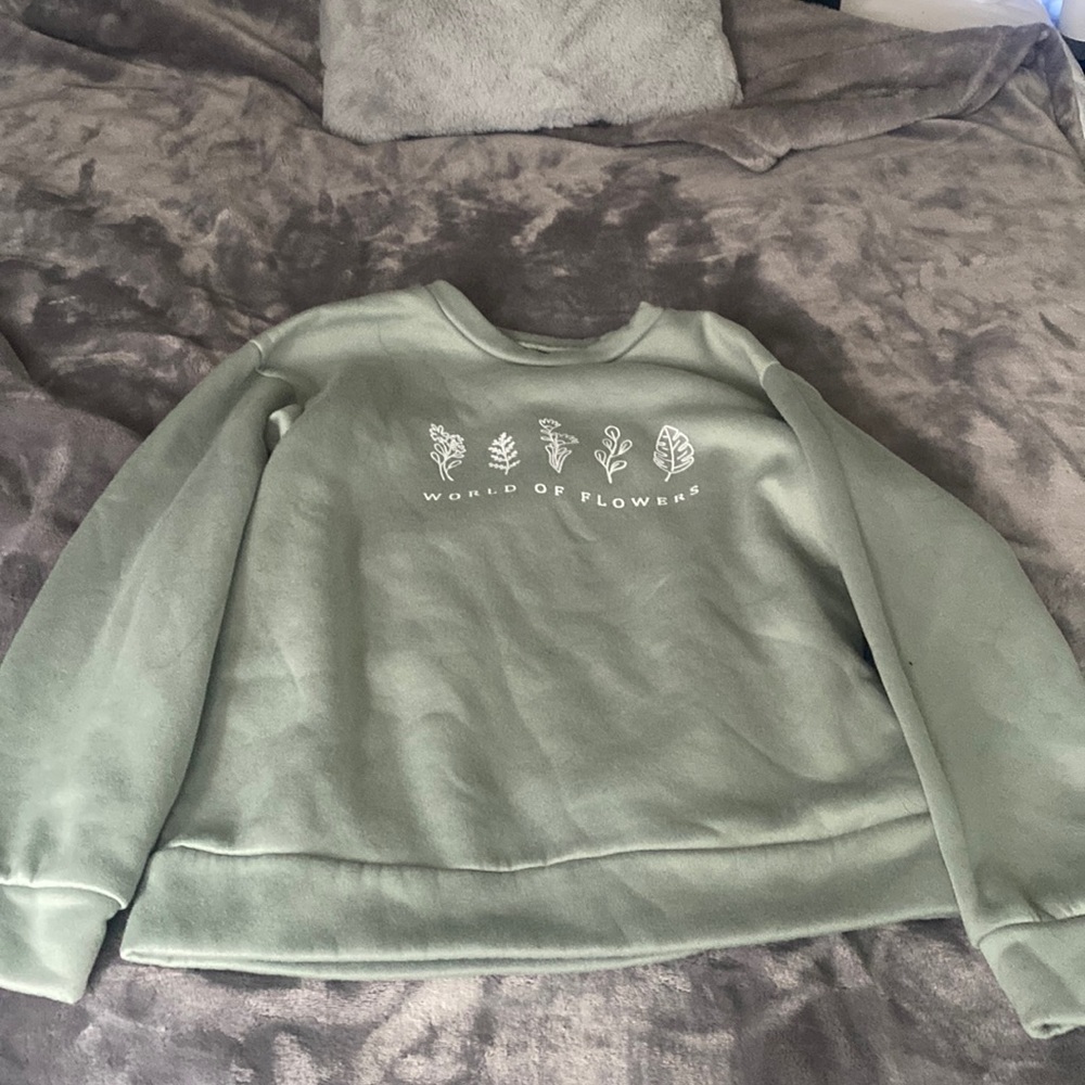 Light green shein crewneck